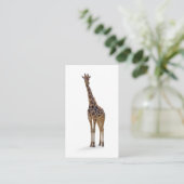 Giraffe zoöloog Visitekaartje (Staand voorkant)