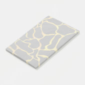 Giraffe, zwart en geel afdrukken post-it® notes (Schuin)