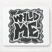 Giraffe zwart en lichte grijze afdrukken muismat (Voorkant)