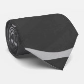 Giraffe zwart en lichte grijze afdrukken stropdas (Opgerold)