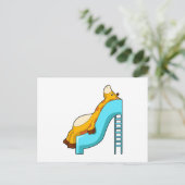 Giraffeglijbaan Briefkaart (Staand voorkant)