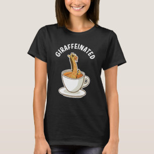 Giraffeïnehoudende Giraffe en cafeïnehoudende Gira T-shirt