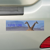 giraffen[1], LEVEN Bumpersticker (Op auto)