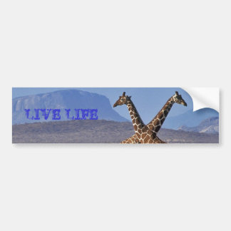 giraffen[1], LEVEN Bumpersticker