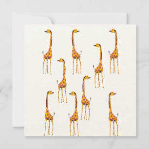Giraffen Ansichtkaart Kaart