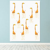 Giraffen Canvas Afdruk (Insitu (Houten vloer))