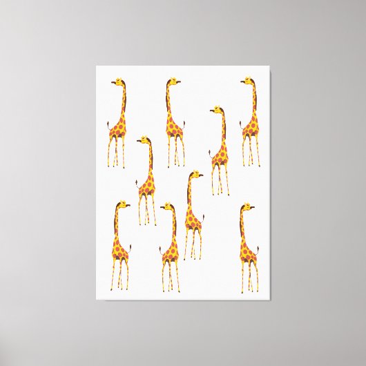 Giraffen Canvas Afdruk (Voorkant)