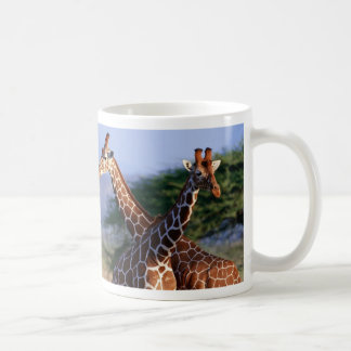 Giraffen gekreuzt, Mutter + Kind Koffiemok
