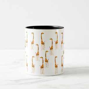 Giraffen Tweekleurige Koffiemok
