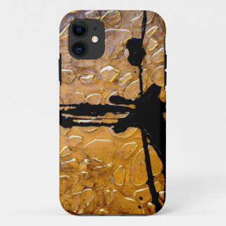 Giraffeprint door abstracte kunstenaar Holly Ander iPhone 11 Hoesje