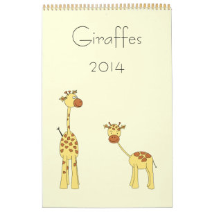 Giraffes 2014. Leuke Beeldverhalen Kalender