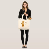Giraffes aanpassen grote tote bag (Voorkant (model))