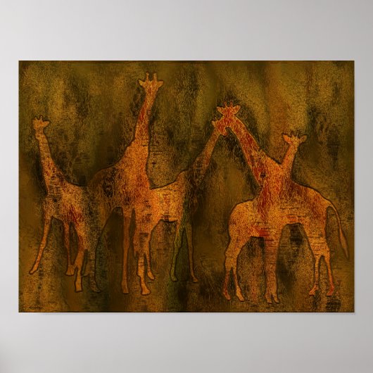 Giraffes Art Mural (Devant)