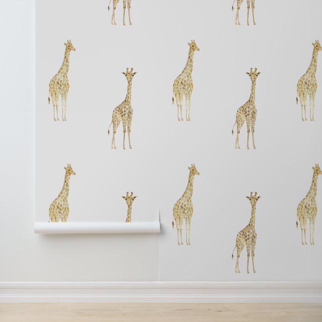 Giraffes Behang (Applicatie)