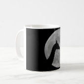 Giraffes bij Fullmoon Night Koffiemok (Voorkant links)