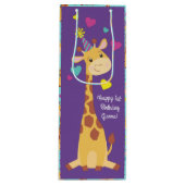 Giraffes - Birthday Party Cute Wijn Cadeautas (Voorkant)