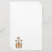 Giraffes Briefpapier (Voorkant / Achterkant)
