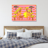 Giraffes, Camel et une toile enveloppée d'oiseau (Insitu(Chambre))