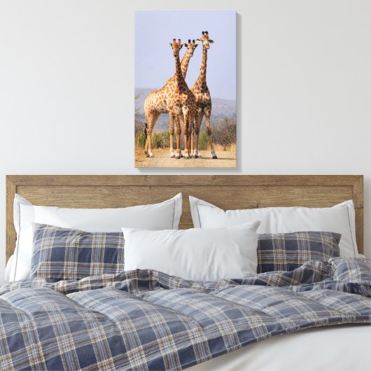 Giraffes Canvas Afdruk (Insitu (Slaapkamer))