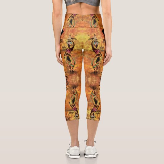 Giraffes Capri Leggings africains (Verso)