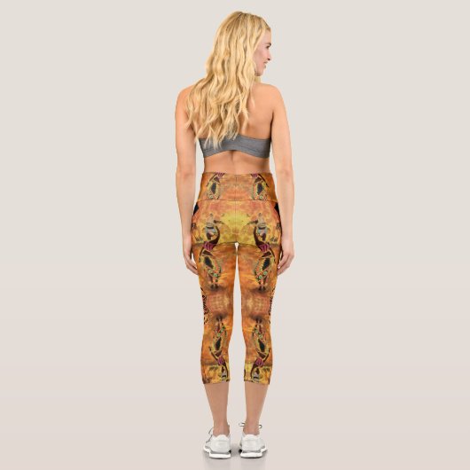 Giraffes Capri Leggings africains (Verso)