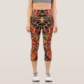 Giraffes Capri Leggings africains (Recto)