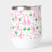 Giraffes Cosmopolites Pink Preppy (Gauche)