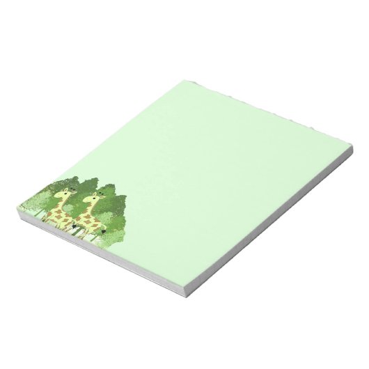 Giraffes dans le Bloc-notes de la forêt (Tourné)