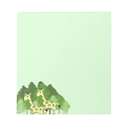 Giraffes dans le Bloc-notes de la forêt (Devant)