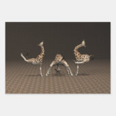 Giraffes dansen inpakpapier vel (Voorkant 3)