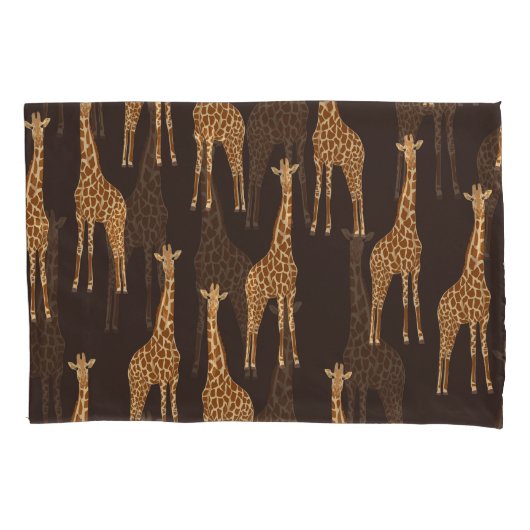 Giraffes Dark: Abstract  naadloos. Kussensloop (Voorkant)