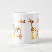 Giraffes de dessin : Le troupeau Jumbo Mug (Devant)