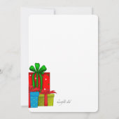 Giraffes de Noël Invitation à la douche pour les c (Dos)