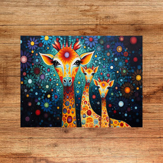 Giraffes de Whimsical Imprimer - Poster numérique 