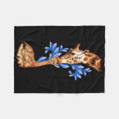 Giraffes- Een moeders liefde Fleece Deken (Voorkant (Horizontaal))