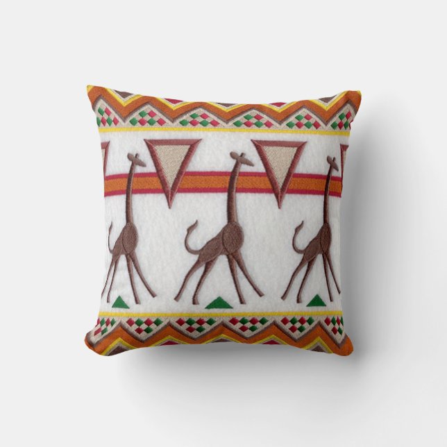 Giraffes en Afrique Coussin (Recto)