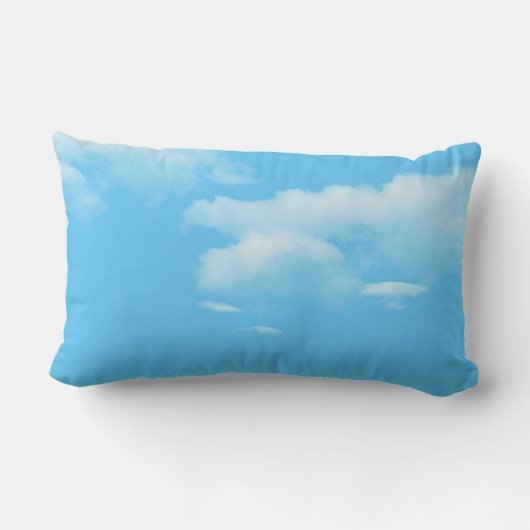 Giraffes en Herbe avec nuages Lumbar Coussin (Verso)