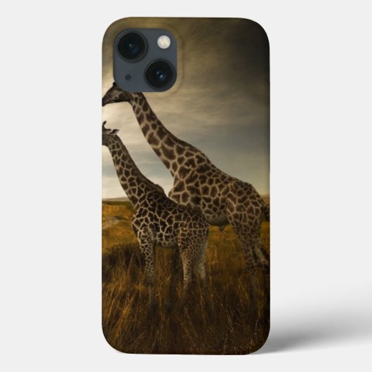 Giraffes en landschap Case-Mate iPhone case (Achterkant)