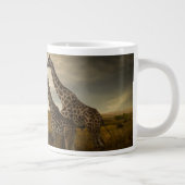 Giraffes en landschap extra grote beker (Rechts)