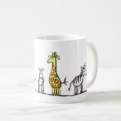 Giraffes en Zebras mok (Voorkant rechts)