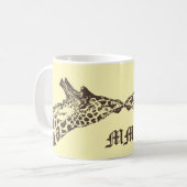 Giraffes Illustration Mug jaune pâle (Devant gauche)
