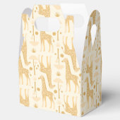 Giraffes in de Savannah in Geel Bedankdoosjes (Geopend)