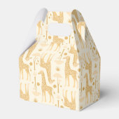 Giraffes in de Savannah in Geel Bedankdoosjes (Voorkant Zijde)