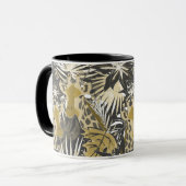 Giraffes in het nachtbos. mok (Voorkant links)