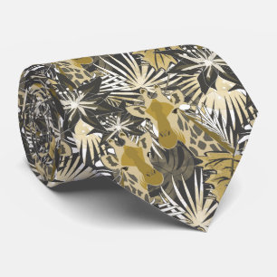 Giraffes in het nachtbos. stropdas