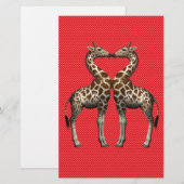 Giraffes in liefde (Voorkant / Achterkant)