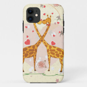 Giraffes in liefde iPhone 11 hoesje
