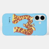 Giraffes in liefde Case-Mate iPhone case (Achterkant (horizontaal))