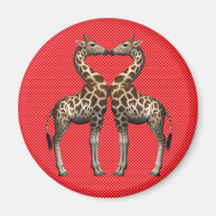 Giraffes in liefde magneet
