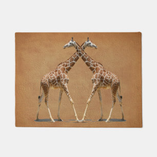 Giraffes IN PASSING Deurmat